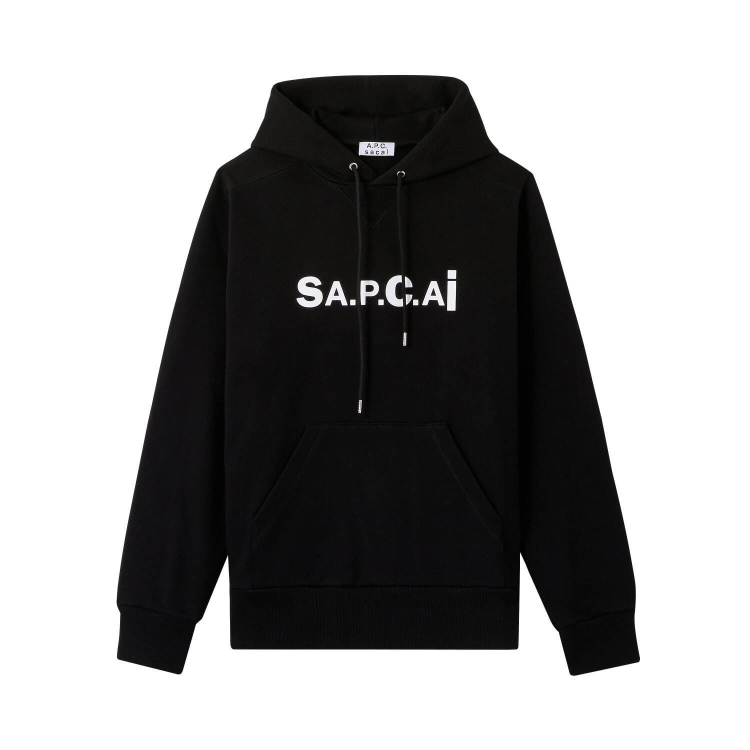 A.P.C.×sacaiのデニムジャケットやロゴフーディ、フリンジ付き白スニーカーなど｜写真3