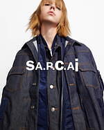 A.P.C.×sacaiのデニムジャケットやロゴフーディ、フリンジ付き白スニーカーなど｜写真33