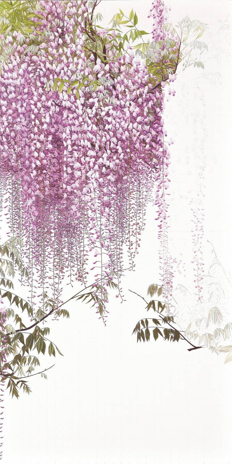 神戸ファッション美術館で吉村芳生の特別展 リアルすぎる 花の色鉛筆画や手描きの新聞紙など60件 ファッションプレス