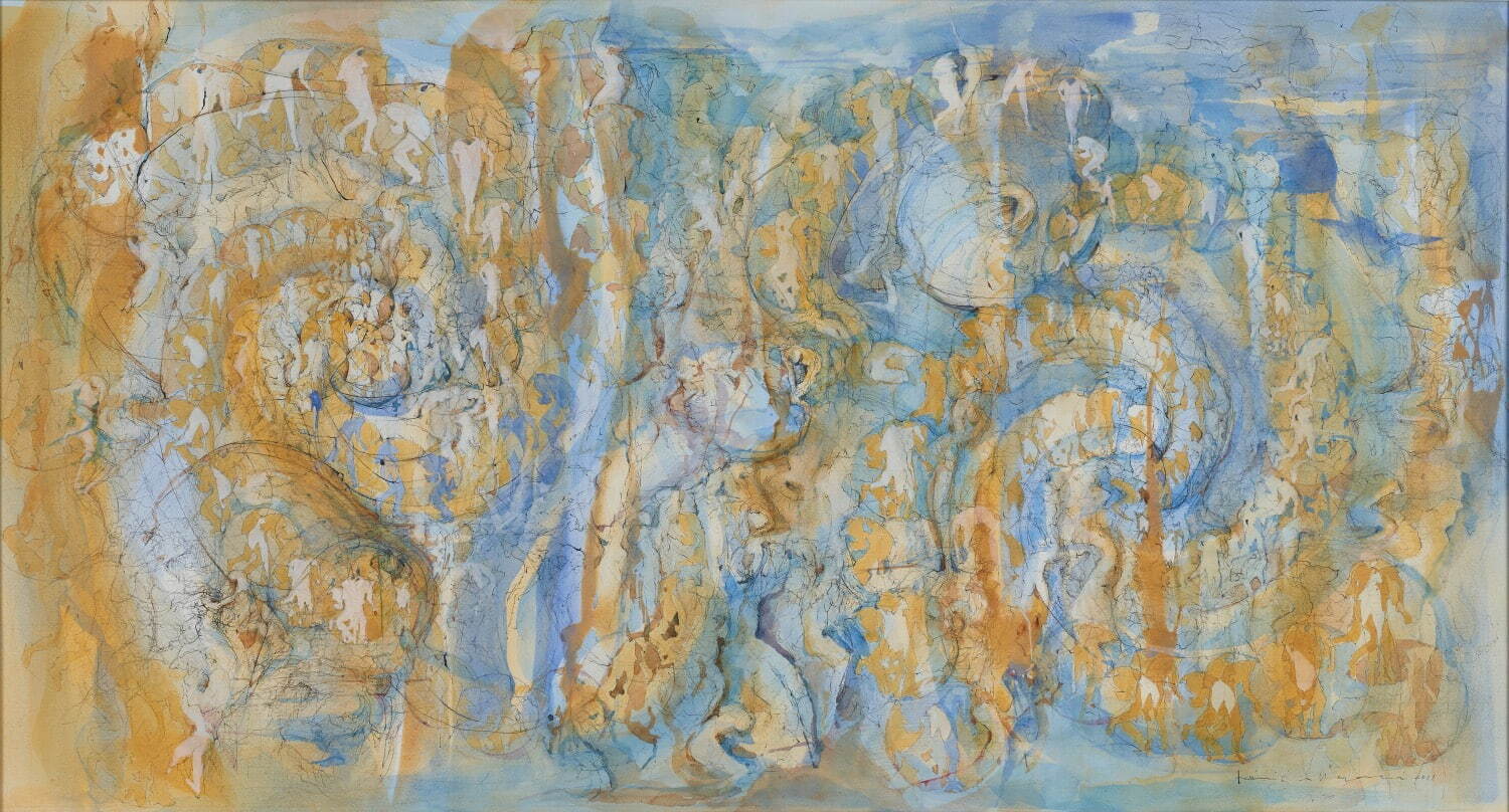 画家・宇佐美圭司の回顧展が東京大学駒場博物館で - 画業を概観