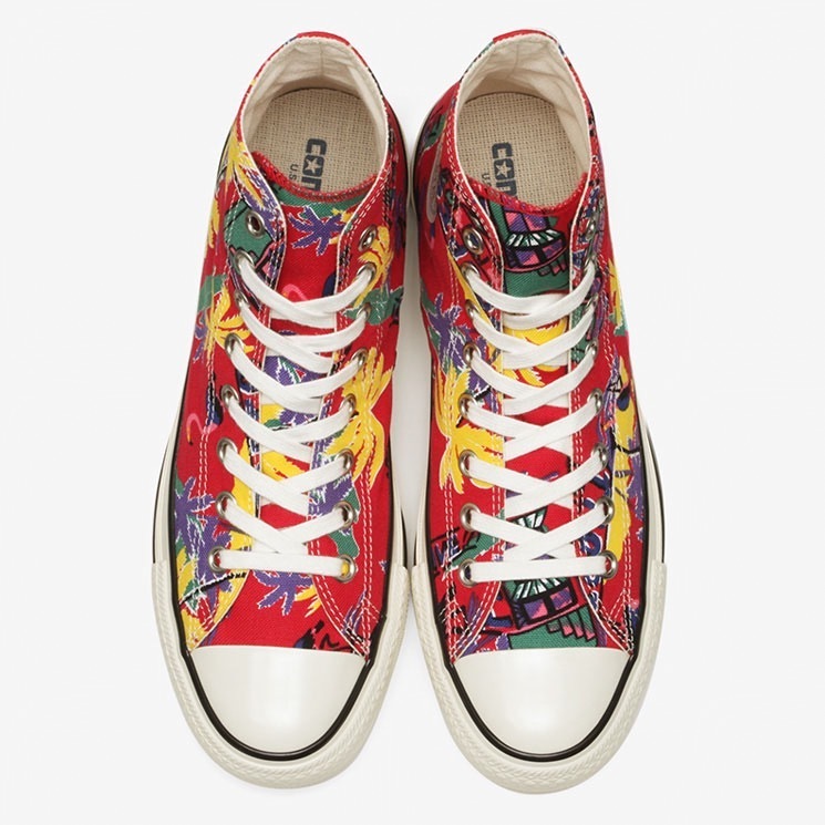 Converse トロピカルパターン スニーカー コンバースのスニーカー「オールスター」ヤシの木＆フラミンゴを