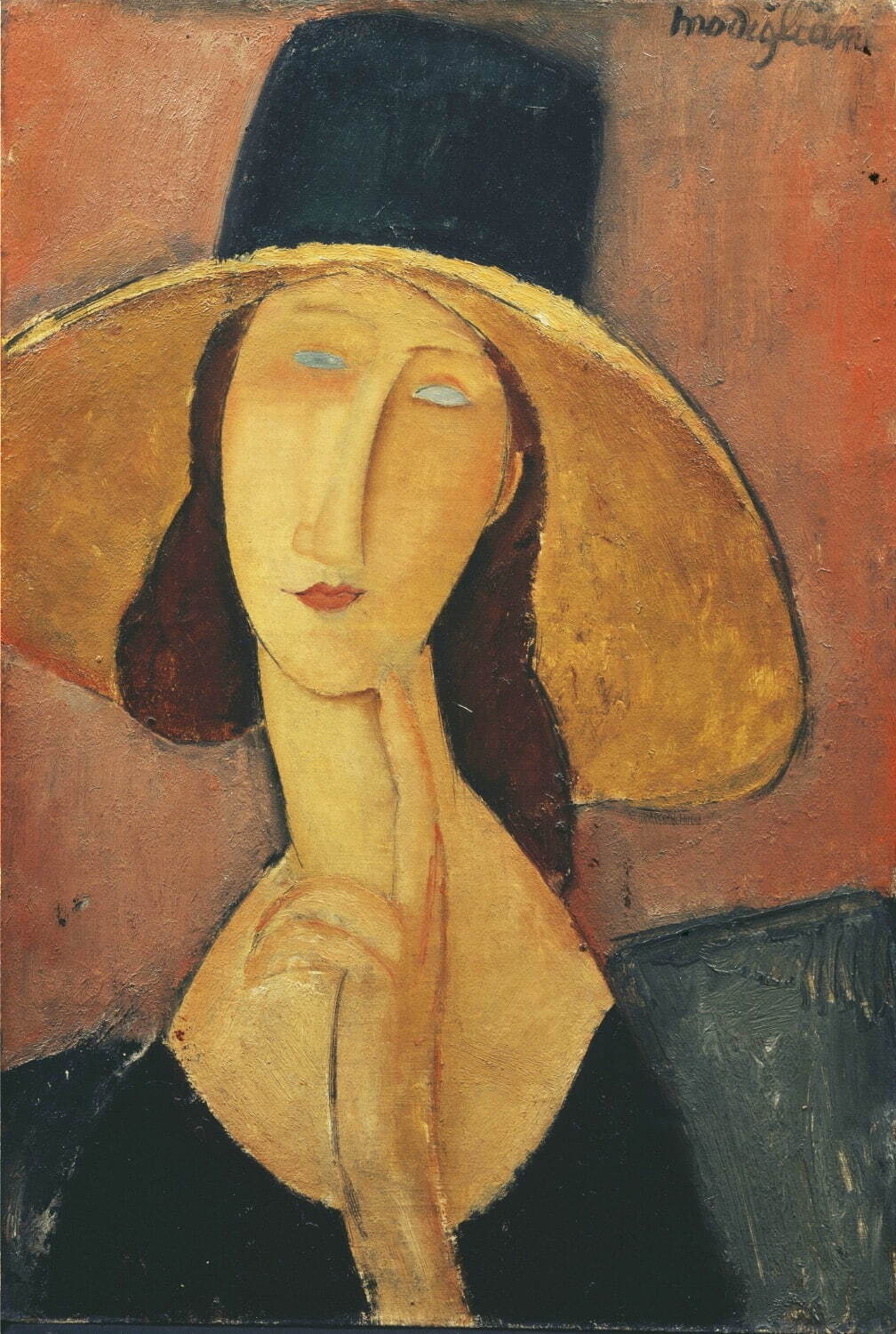 アメデオ モディリアーニ、【若い女の胸像】、希少画集画より アメデオ モディリアーニ、【若い女の胸像】、希少画集画より
