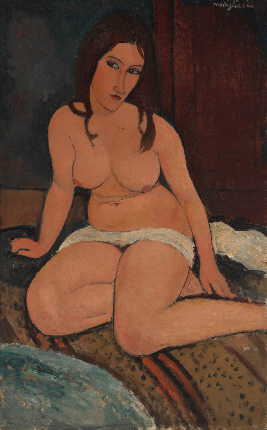 アメデオ・モディリアーニ《座る裸婦》1917年　アントワープ王立美術館
photo: Rik Klein Gotink, Collection KMSKA - Flemish Community (CC0)