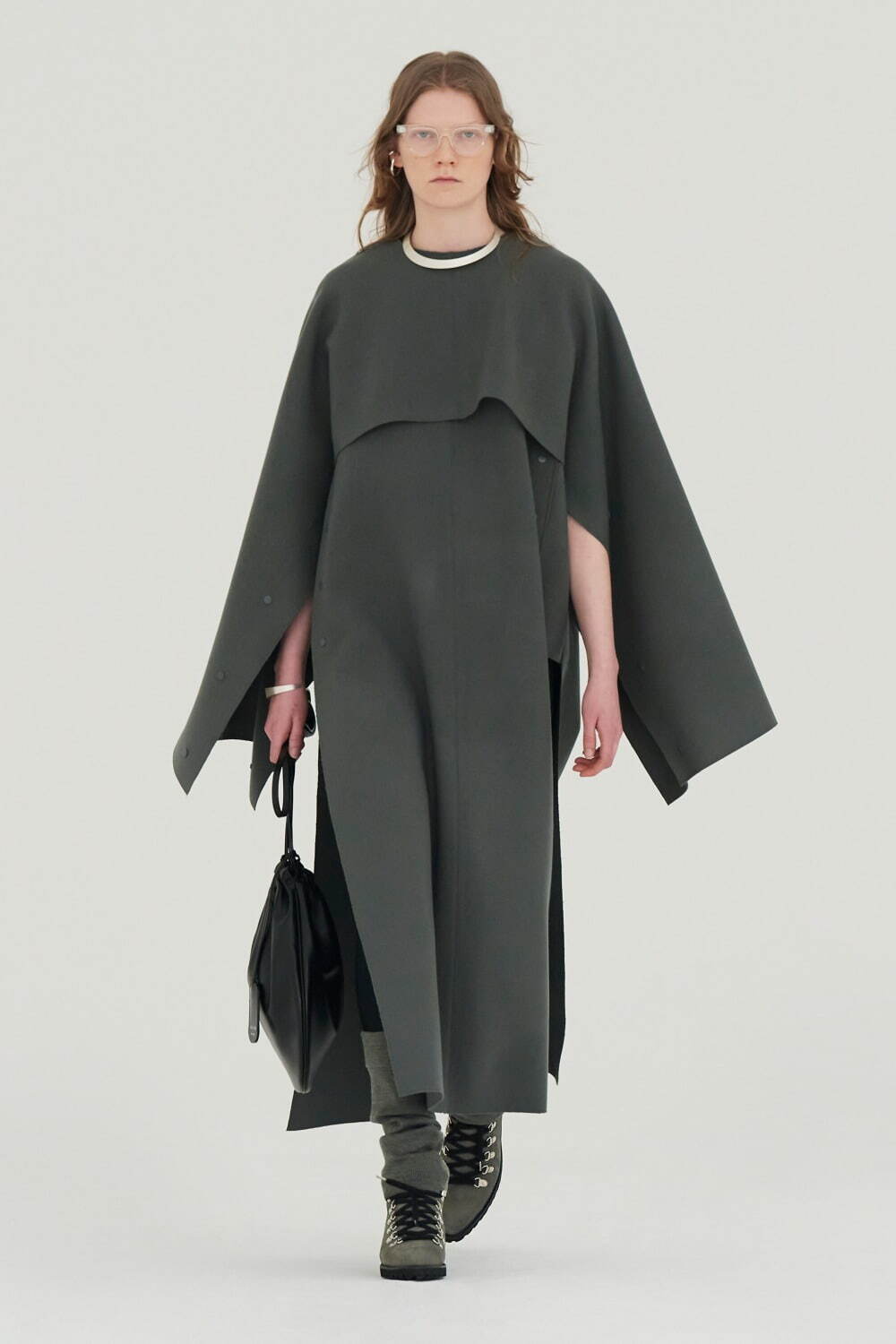 HYKE 2021 AW FW ポンチョコート ケープコート