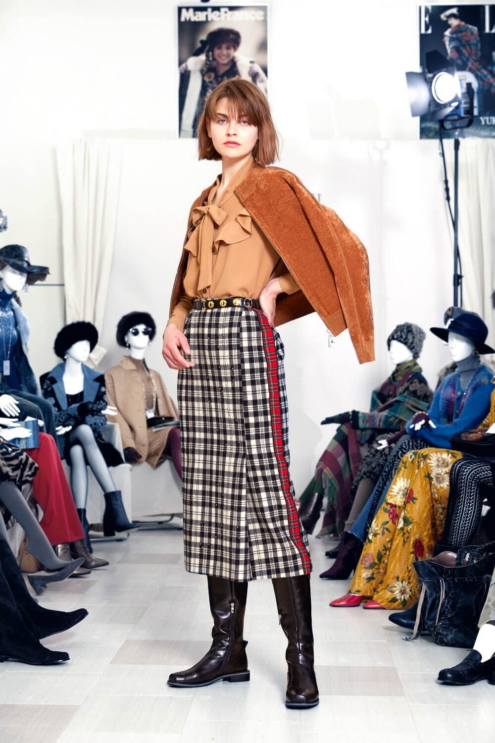 ユキ トリヰ 2021-22年秋冬｜ スタンド/ノーカラーコート