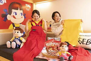 不二家「ミルキー」宿泊プランが星野リゾート BEB5軽井沢・土浦に、ペコちゃんコーデセット付き｜写真5