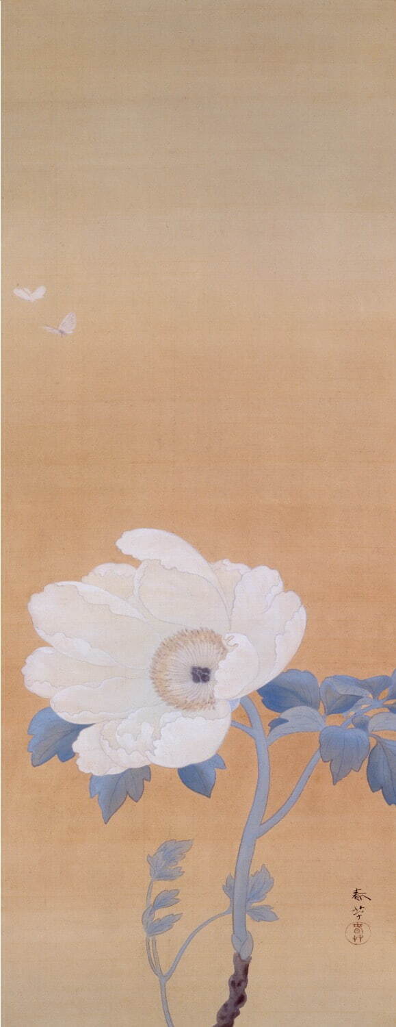 優しい地色に描かれました四季の花々が百花繚乱の華やかさを見せる洗えるお着物です 優しい地色に描かれました四季の花々が百花繚乱の華やかさ