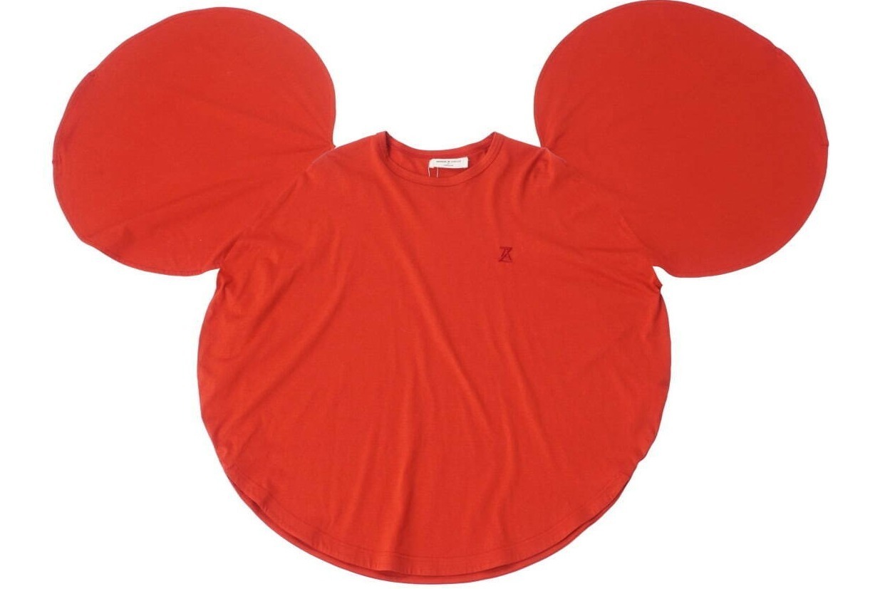 着るミッキーマウス ミッキーの顔型tシャツ アンリアレイジとメゾンサークルがコラボ ファッションプレス