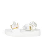 ミュベール × スイコックのサンダル、パール＆ゴールドチェーンを飾ったストラップサンダル｜写真3