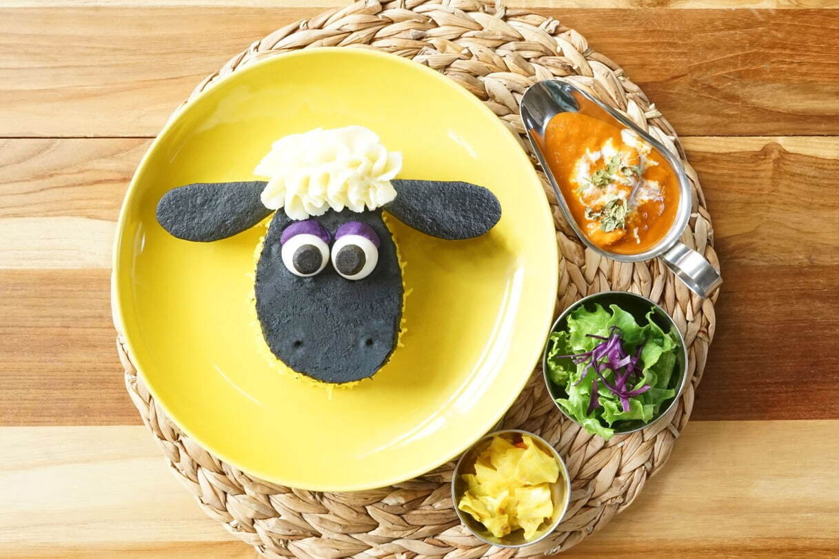 ブランチ｜「ひつじのショーン スパイスカフェ」が東京・吉祥寺に、ショーンモチーフの本格スパイスカレー