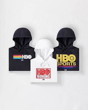KITH×米ケーブルTV局「HBO」レトロなロゴを配したヴィンテージ風T