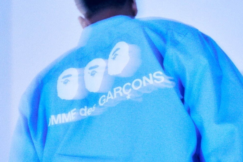 ア ベイシング エイプ×コム デ ギャルソン - ロゴを配したライダースやTシャツ、大阪限定で