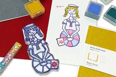 グラフィックデザイン｜モレスキン、消しゴムハンコ作りのイベント開催 ‐ 愛用のステーショナリーを夏の装いにデコレート