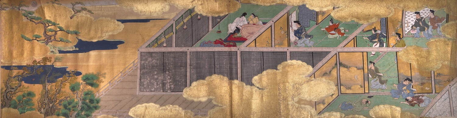 盛安本源氏物語 夕顔断簡 フランス個人蔵