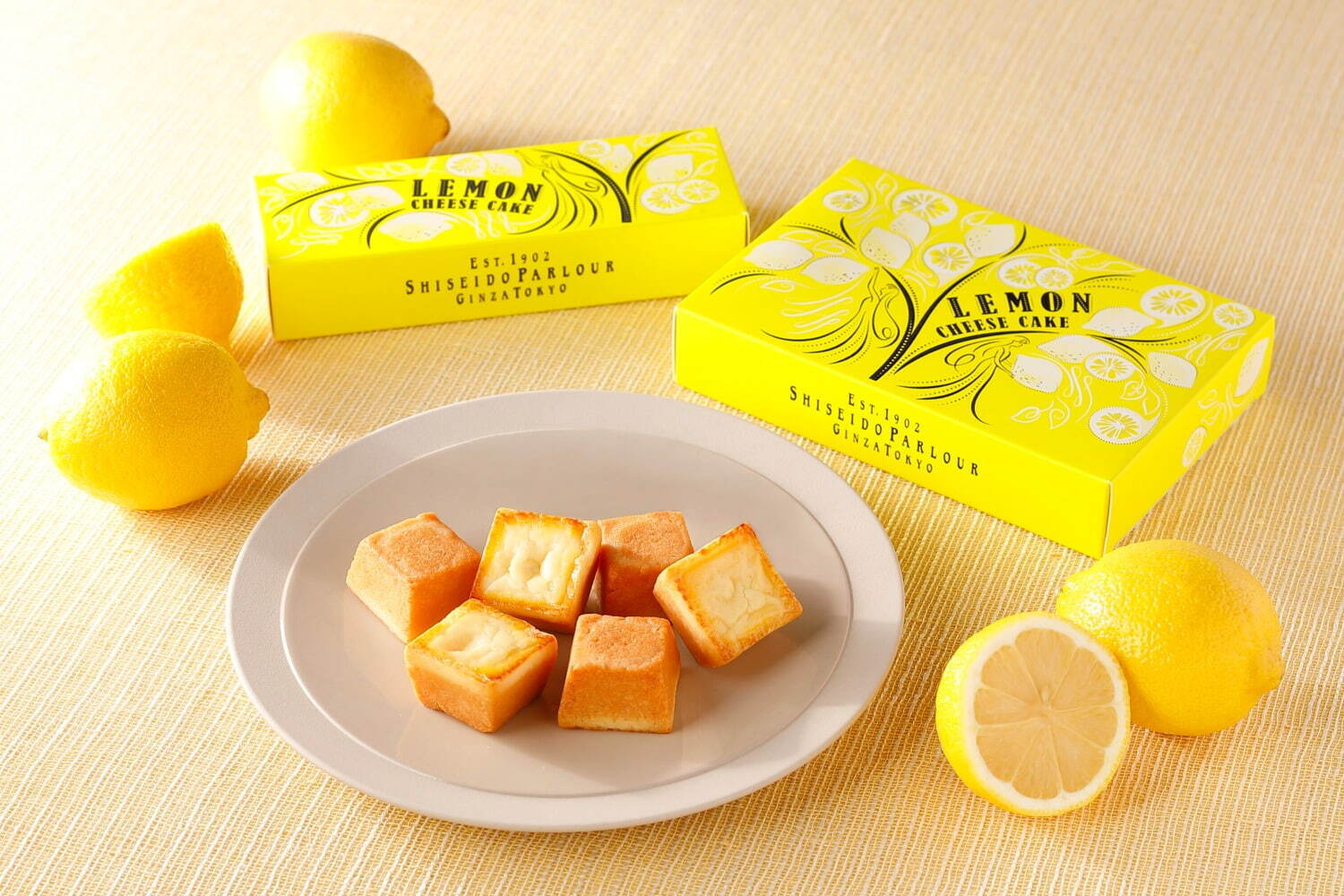 夏のチーズケーキ(レモン) 3個入 999円(税込)／6個入 1,998円(税込)