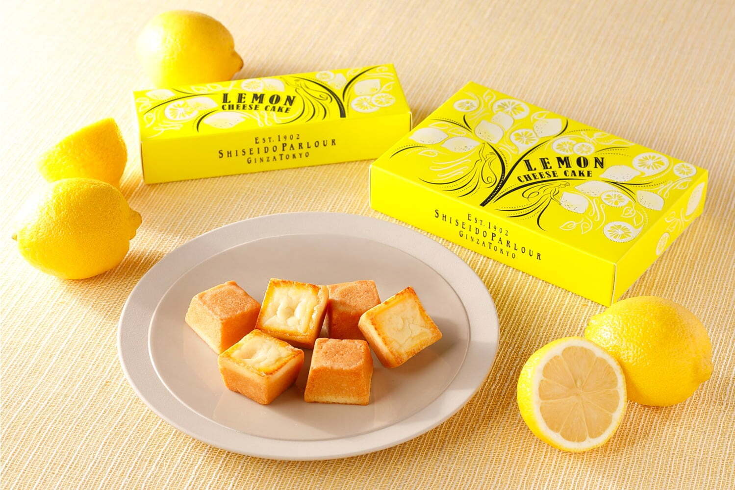 資生堂パーラー「夏のチーズケーキ(レモン)」デンマーク産クリームチーズ×レモンの爽やかな味わい