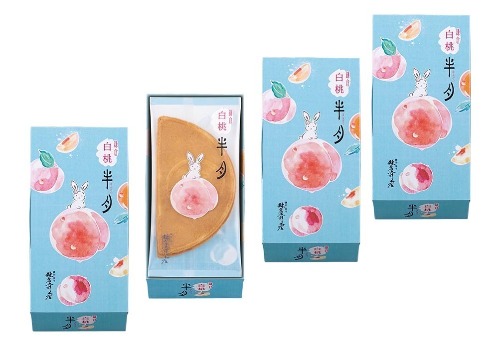 鎌倉五郎本店から白桃のゴーフレット「鎌倉白桃半月」期間限定で発売｜写真2
