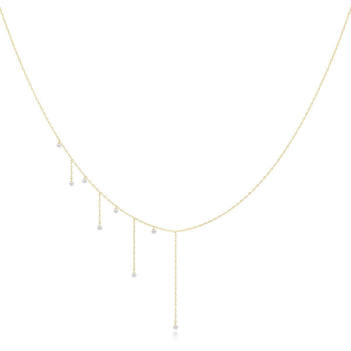 ビンドゥミラー ネックレス(18K YG／ダイヤモンド) 112,200円(税込)