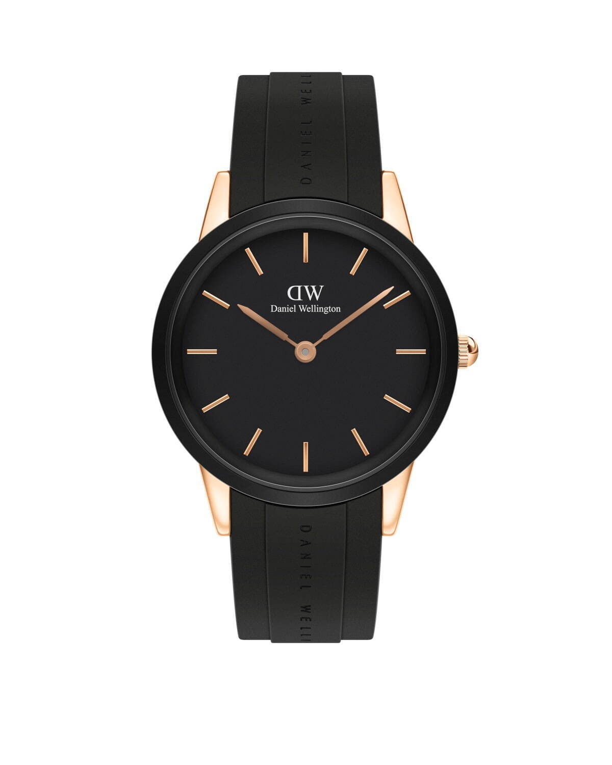 ダニエル・ウェリントン初の防水腕時計、黒を基調にローズゴールド＆シルバーで - ファッションプレス