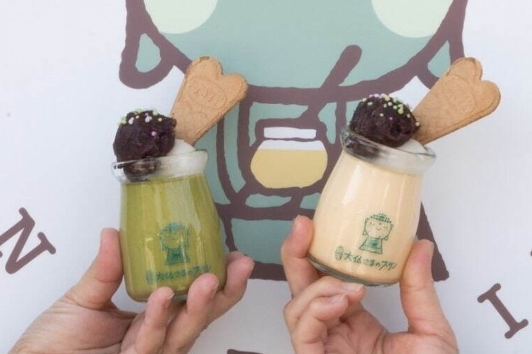 「大仏さまのプリン」鎌倉にオープン、地元食材で作るなめらかプリン＆あんこ・白玉のせ和スイーツも