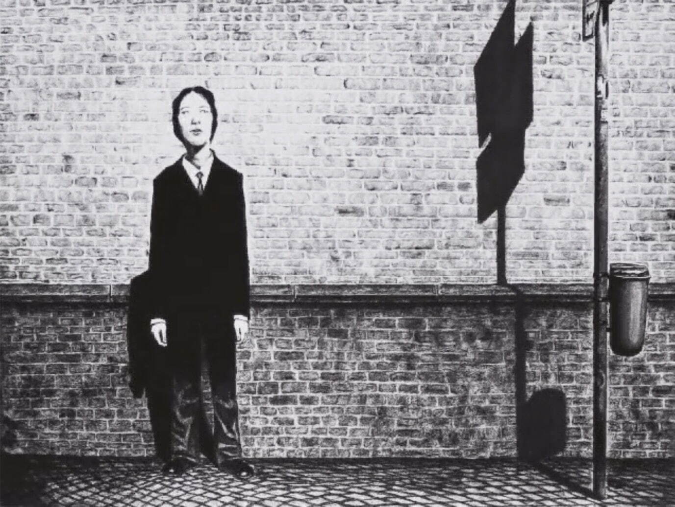 佐藤雅晴《I touch Dream #1》1999年 アニメーション、シングルチャンネル・ビデオ(SD、白黒、サイレント) 3分34秒