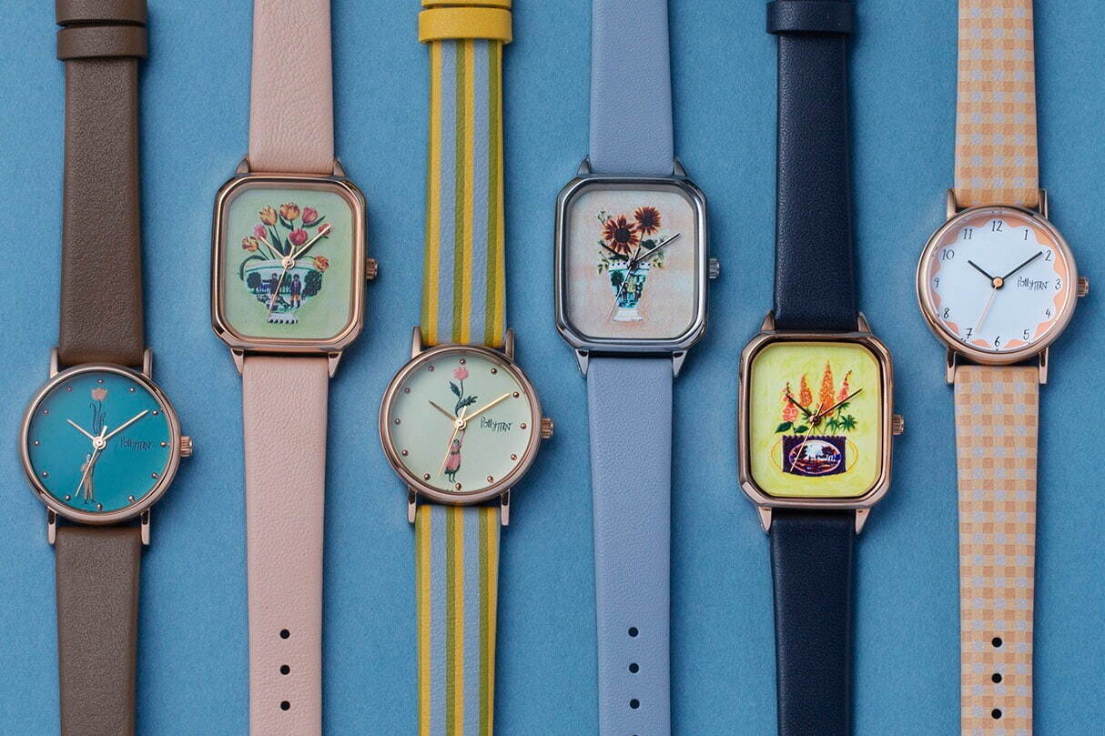 チックタック×ポーリー・ファーンの腕時計 - フェイスとベルトを自由に付け替え、手元にアートな彩りを｜写真0