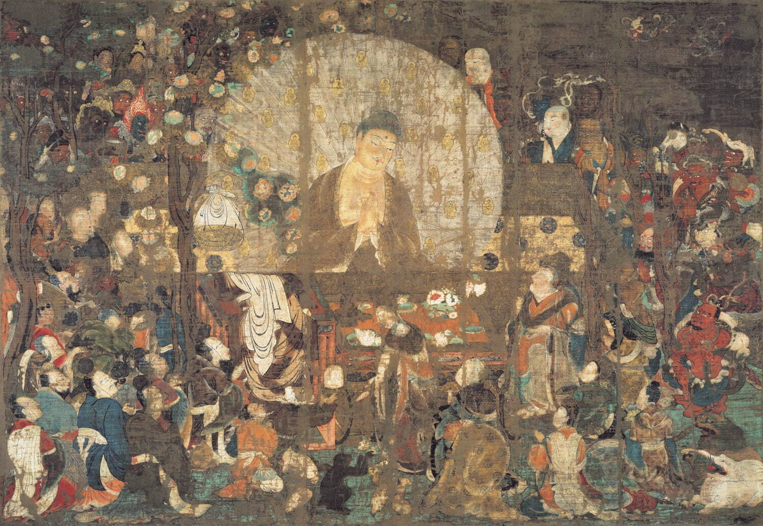 国宝 釈迦金棺出現図 平安時代・11世紀 京都国立博物館蔵［展示会場：九州］