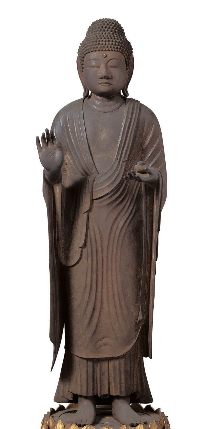 重要文化財 薬師如来立像 平安時代・11世紀 京都・法界寺蔵［展示会場：東京、京都］