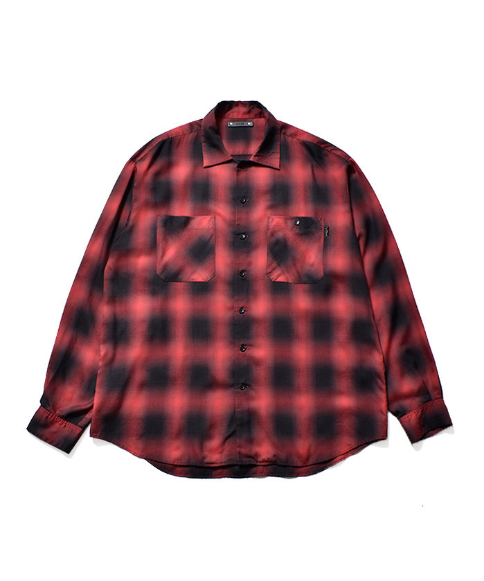 Rayon Ombre Check Loose Work SH 30,800円(税込)