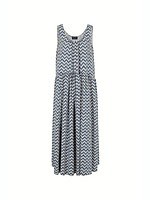 ジョルジオ アルマーニ“幻想的ブルー＆グリーン”の新作、幾何学柄スカートや“原石風”アクセサリー｜写真4