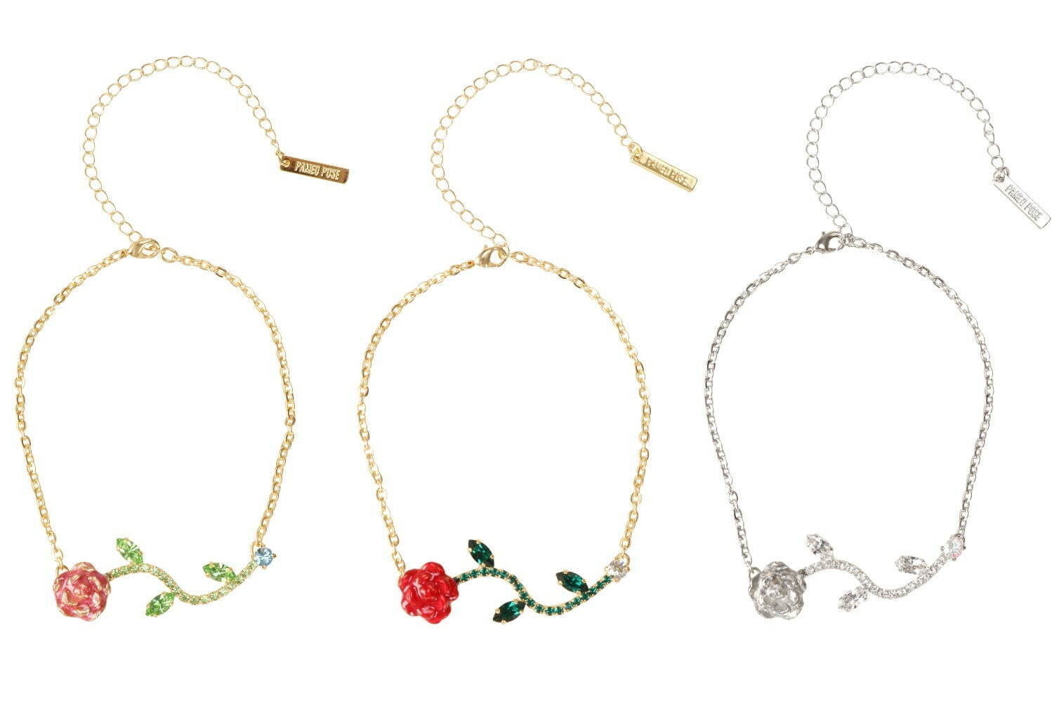 Magician‘s Rose Choker 全3色 各13,750円(税込)