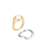 シャルロット シェネの新作パールジュエリー、不揃いパール＆曲線的な金属のピアスやリングなど｜写真4