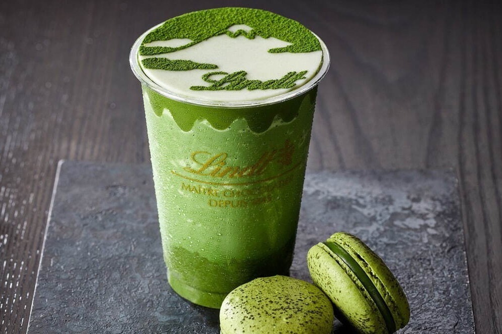 日本茶｜リンツ史上“最もプレミアム”な抹茶ドリンク、天空の抹茶×富士山ホワイトチョコ×抹茶プリン