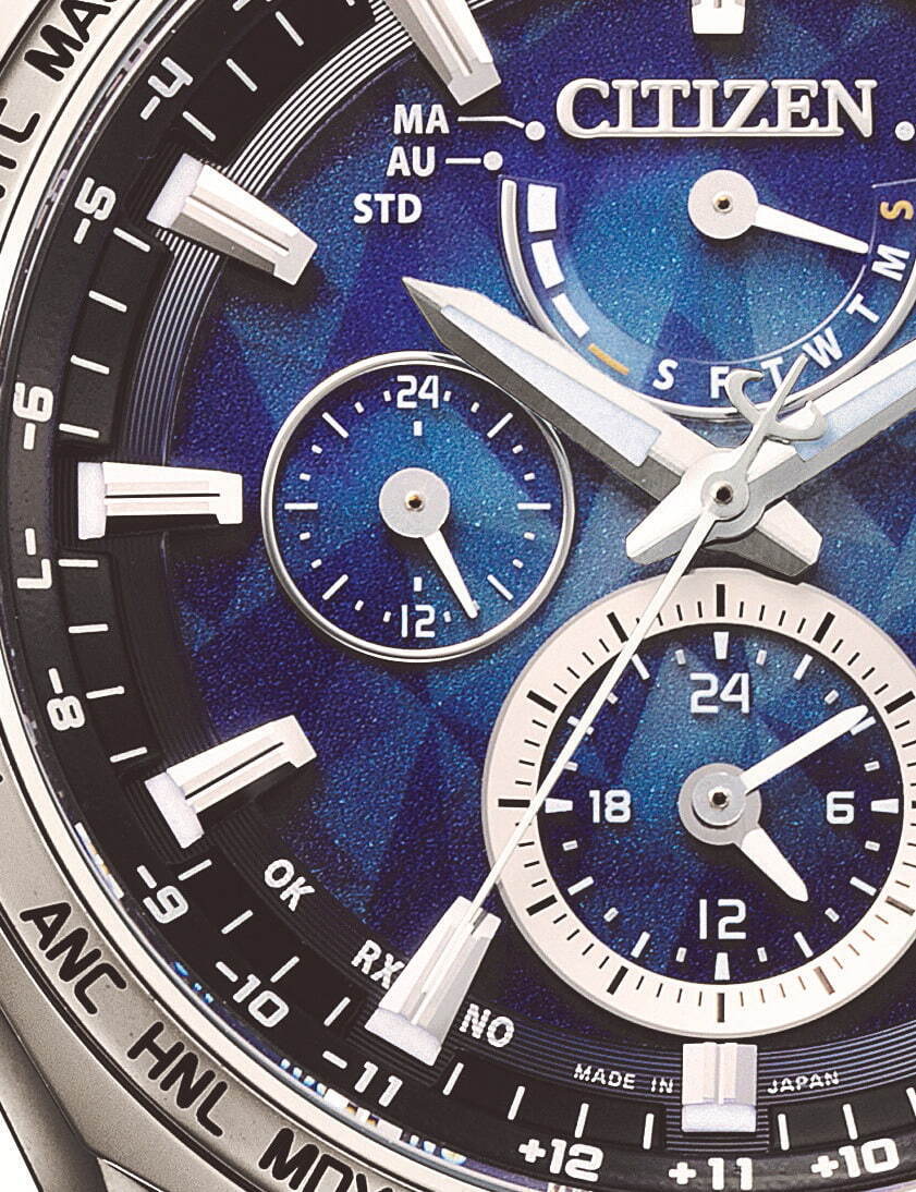 シチズン“幾何学模様×ブルー”の新作腕時計7型、海面の煌めき＆深海を表現した文字盤など｜写真6