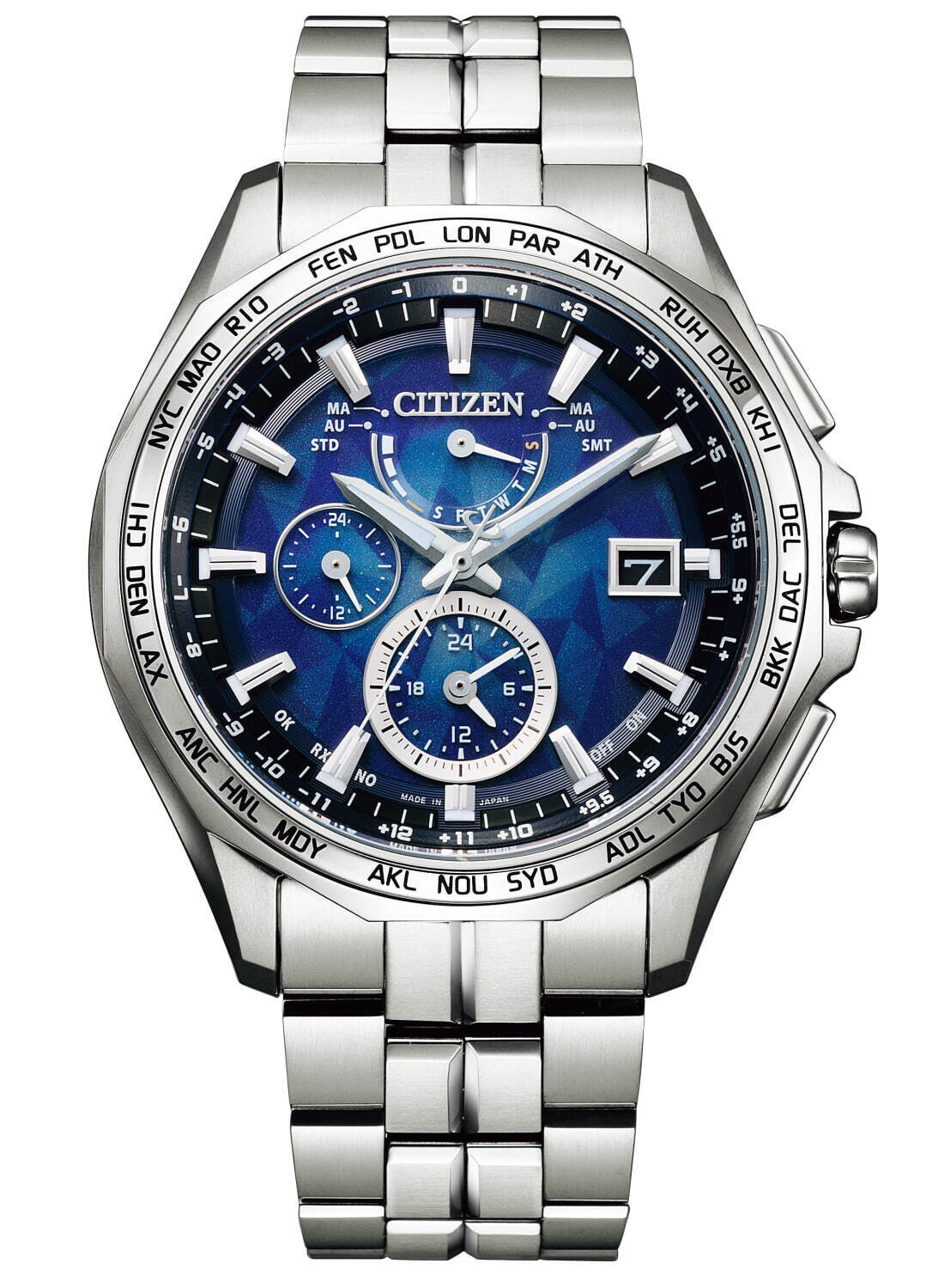 シチズン“幾何学模様×ブルー”の新作腕時計7型、海面の煌めき＆深海を表現した文字盤など｜写真7