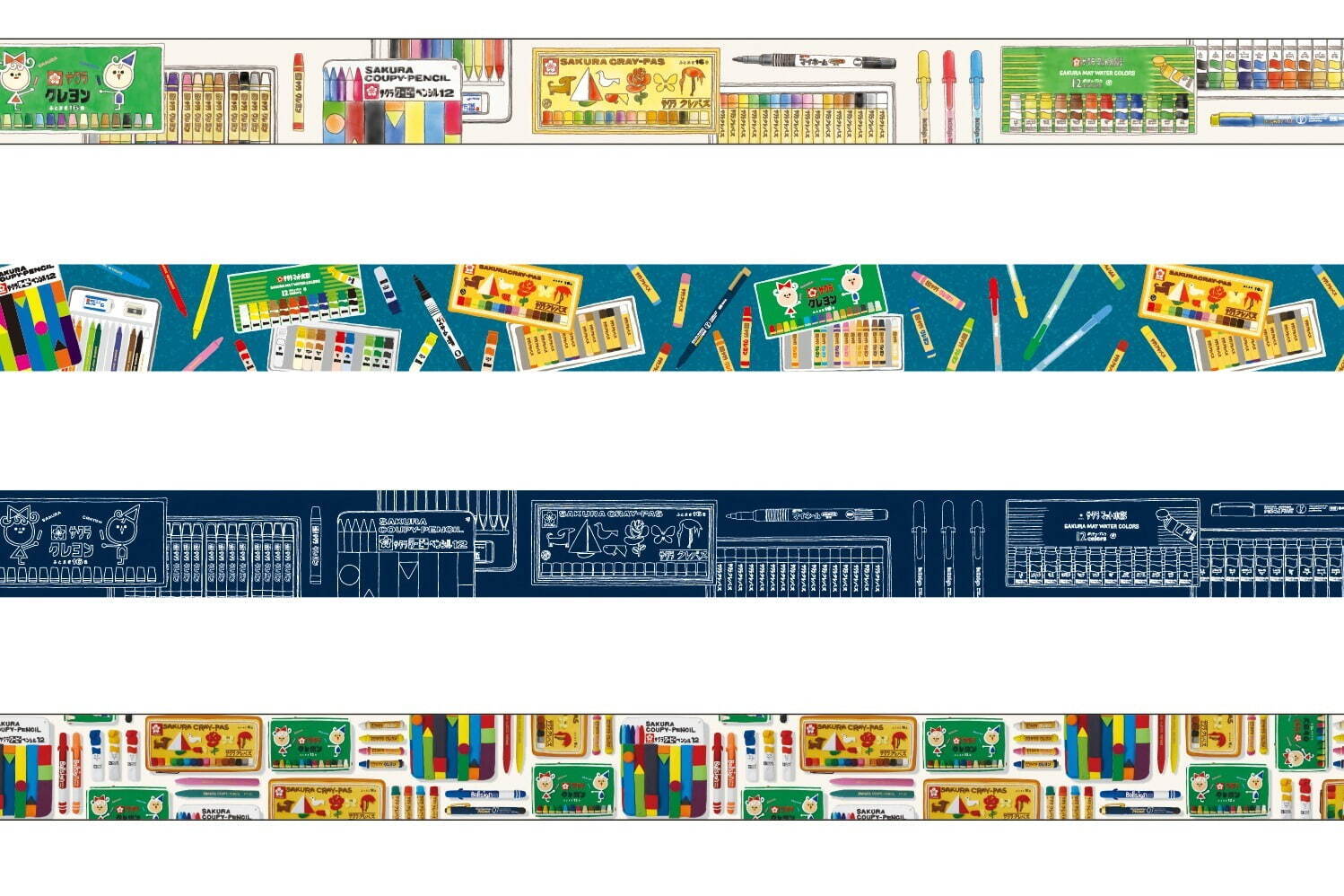 サクラクレパス「クレパス」「クーピーペンシル」モチーフの雑貨、マスキングテープやエコバッグ｜写真13