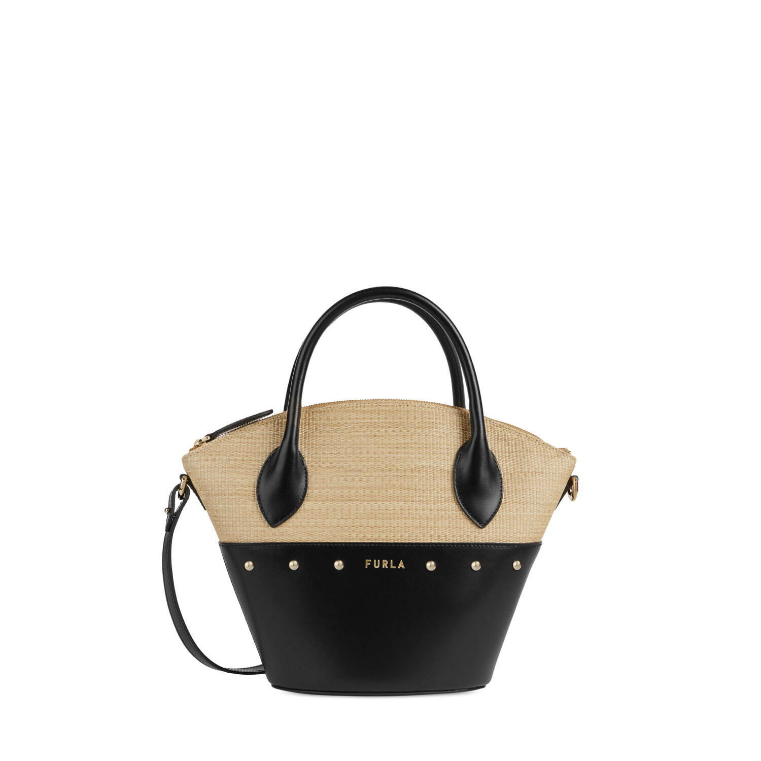 【極美品✨希少】 FURLA ショルダーバッグ　かごバッグ