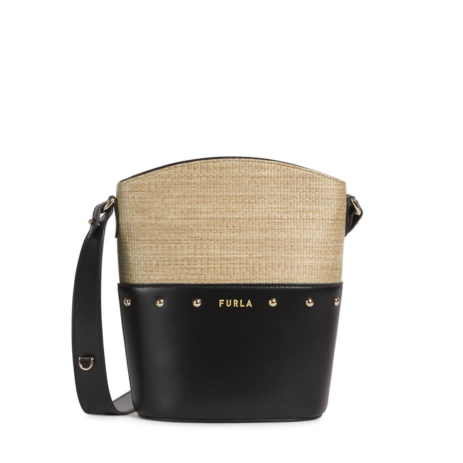 【極美品✨希少】 FURLA ショルダーバッグ　かごバッグ