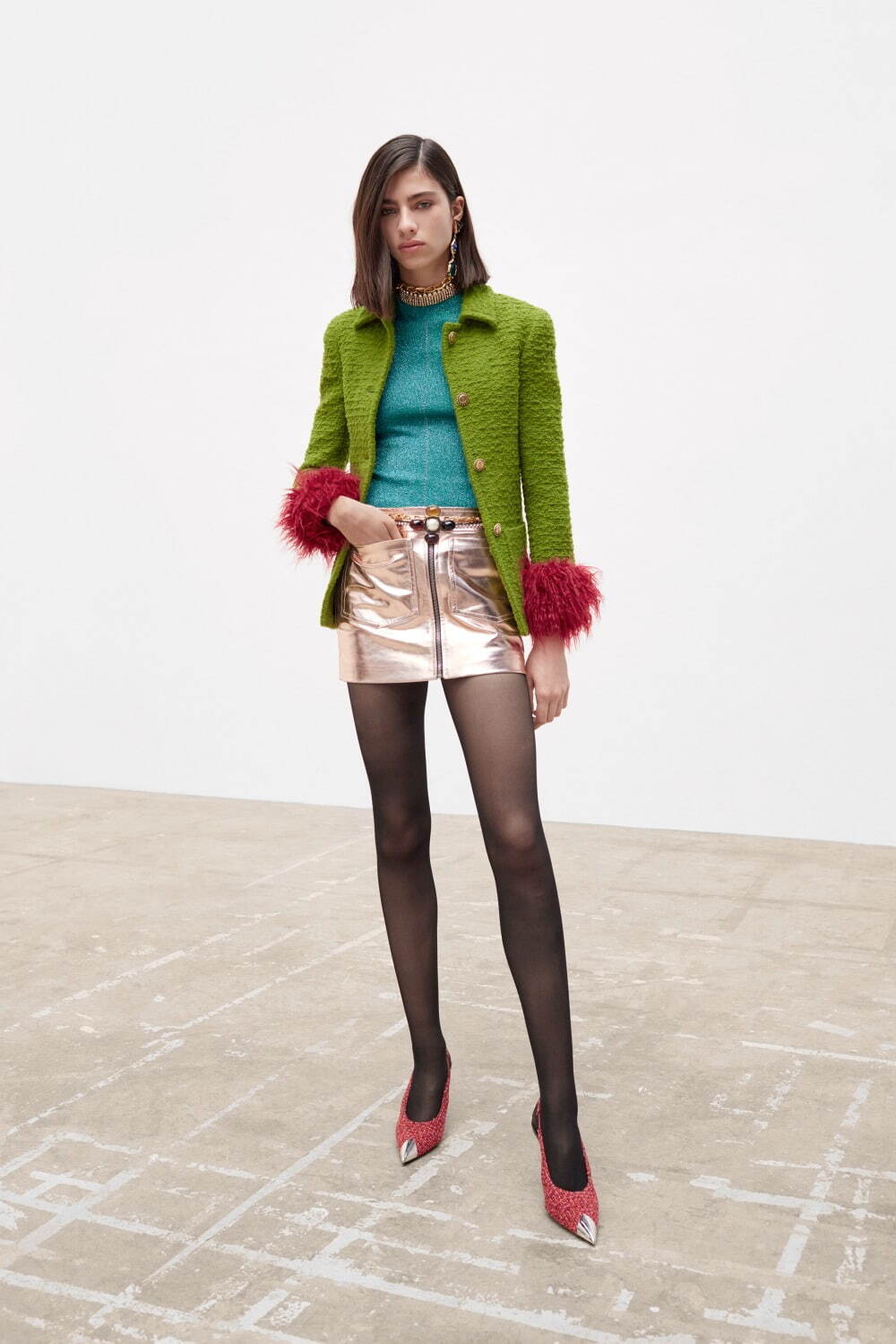 美品 SAINT LAURENT サンローラン スカート フランス製 おしゃれ 美品 SAINT LAURENT サンローラン スカート フランス製 おしゃれ