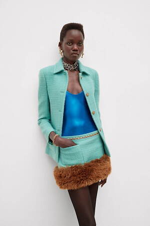 サンローラン 2021年冬ウィメンズコレクション - 対極の狭間で魅せる、新しいエレガンス｜写真29