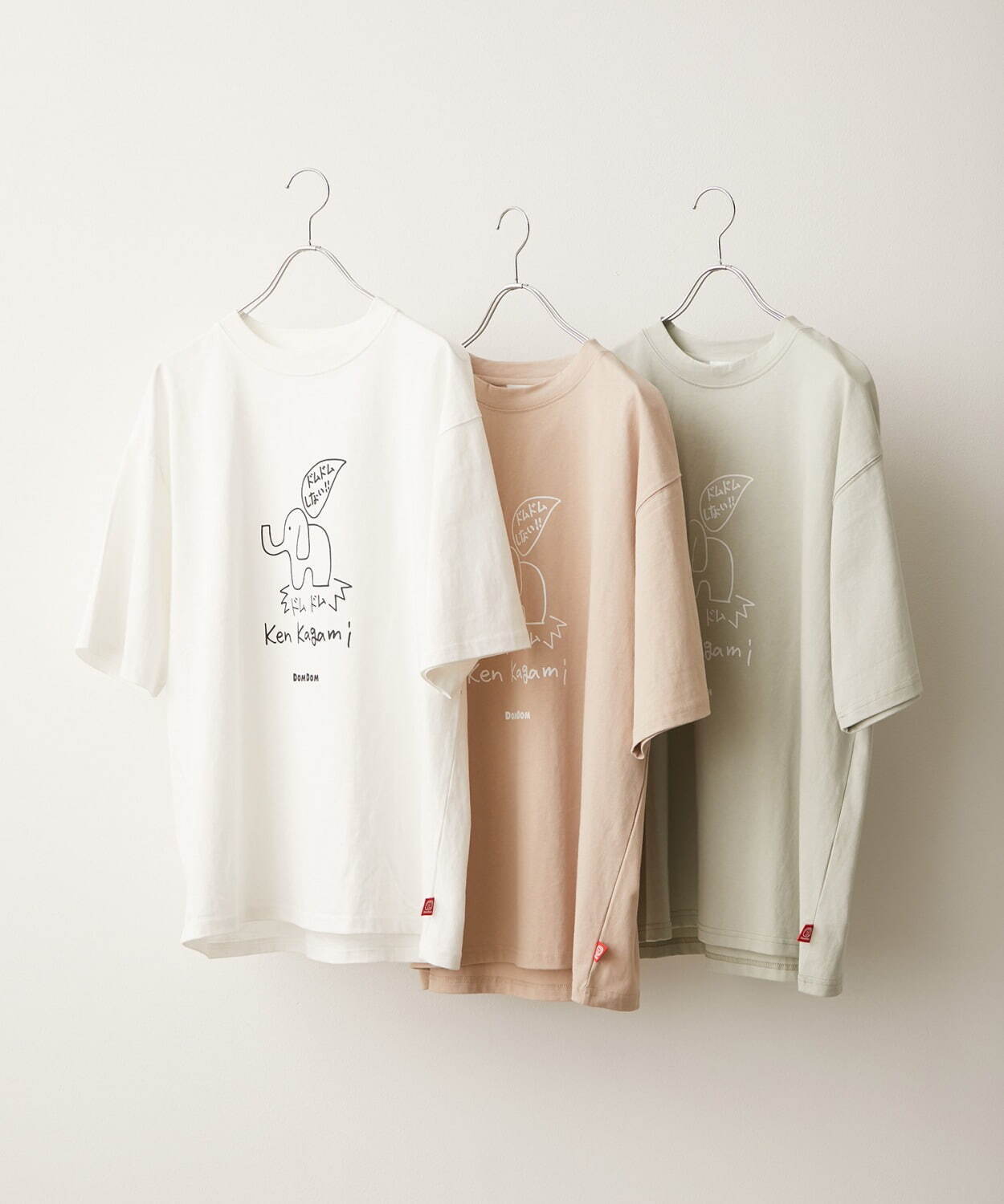 加賀美健デザイン「ドムドムハンバーガー」Tシャツ、くすみカラーに“ドムドムしない”象プリント｜写真49