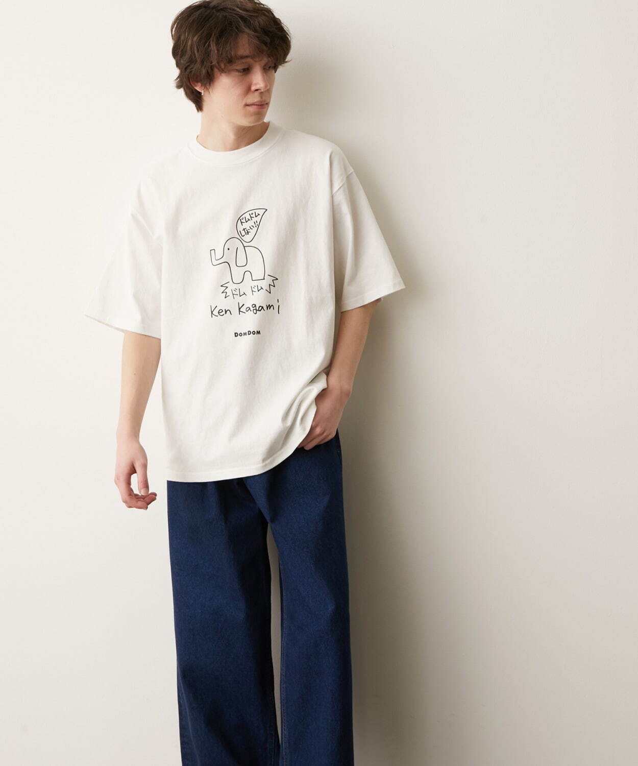 加賀美健デザイン「ドムドムハンバーガー」Tシャツ、くすみカラーに“ドムドムしない”象プリント｜写真24
