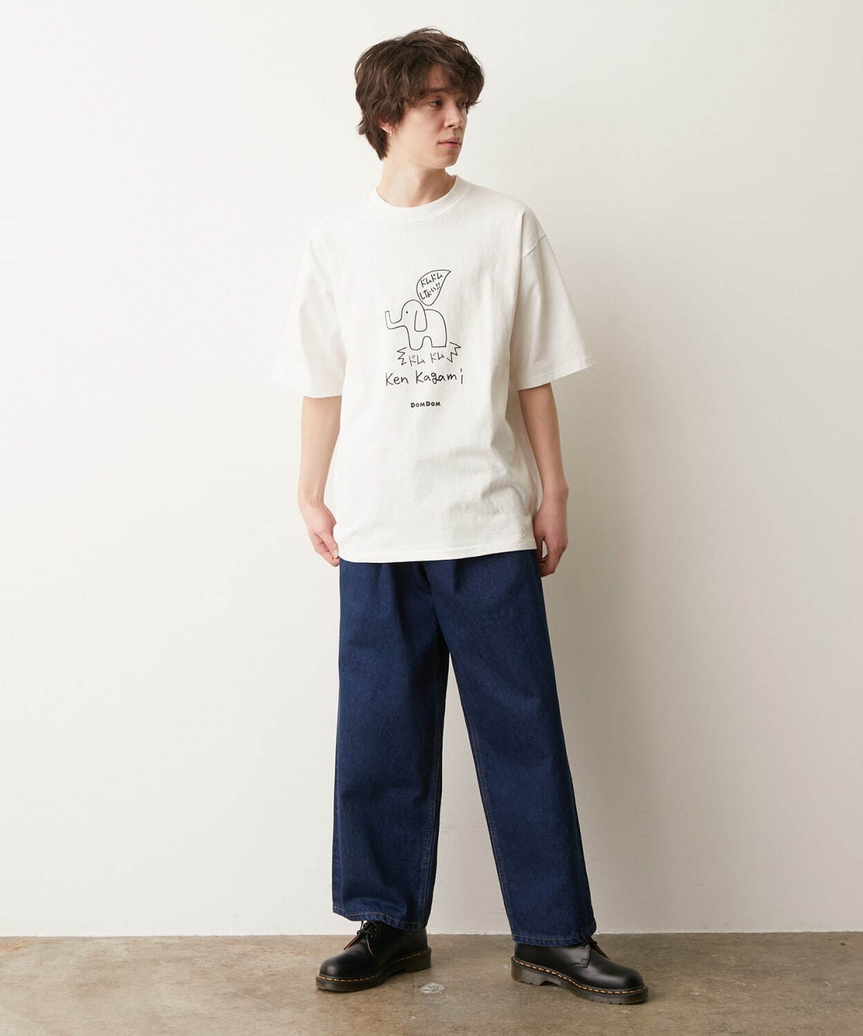 加賀美健デザイン「ドムドムハンバーガー」Tシャツ、くすみカラーに“ドムドムしない”象プリント｜写真25