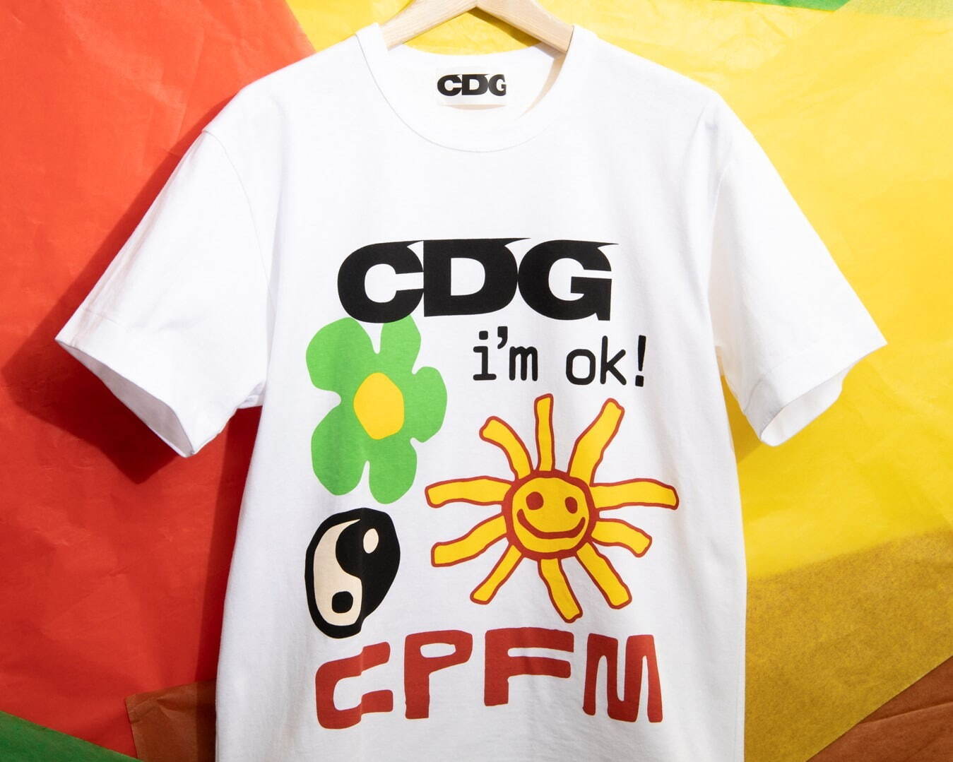 コム デ ギャルソンのCDG×カクタスプラントフリーマーケット、花や太陽を描く“ピースフル”Tシャツ｜写真3