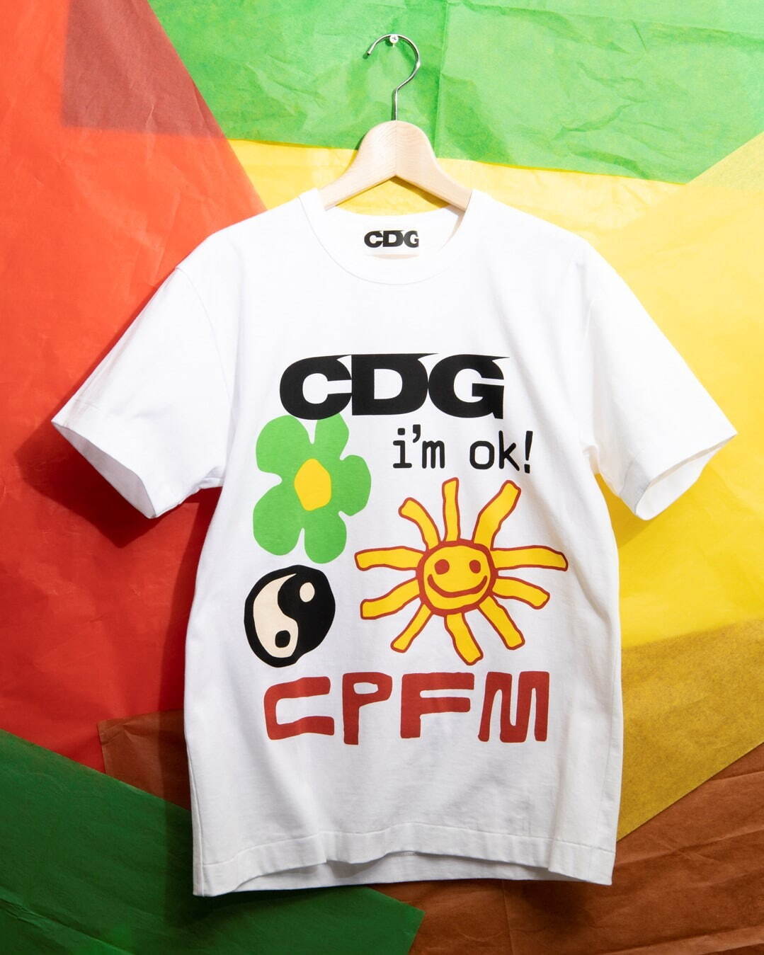 コム デ ギャルソンのCDG×カクタスプラントフリーマーケット、花や太陽を描く“ピースフル”Tシャツ｜写真2