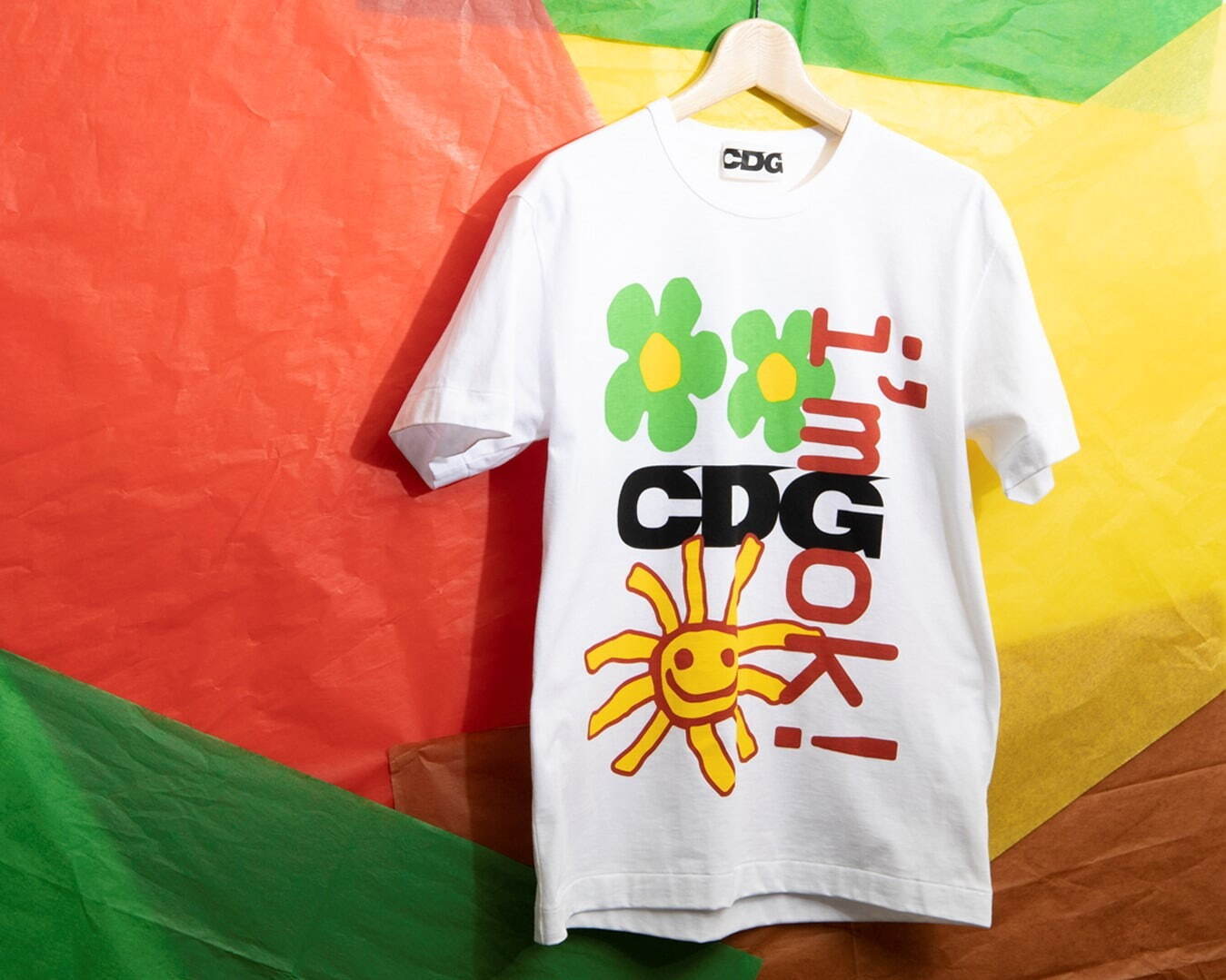 コム デ ギャルソンのCDG×カクタスプラントフリーマーケット、花や太陽を描く“ピースフル”Tシャツ｜写真4