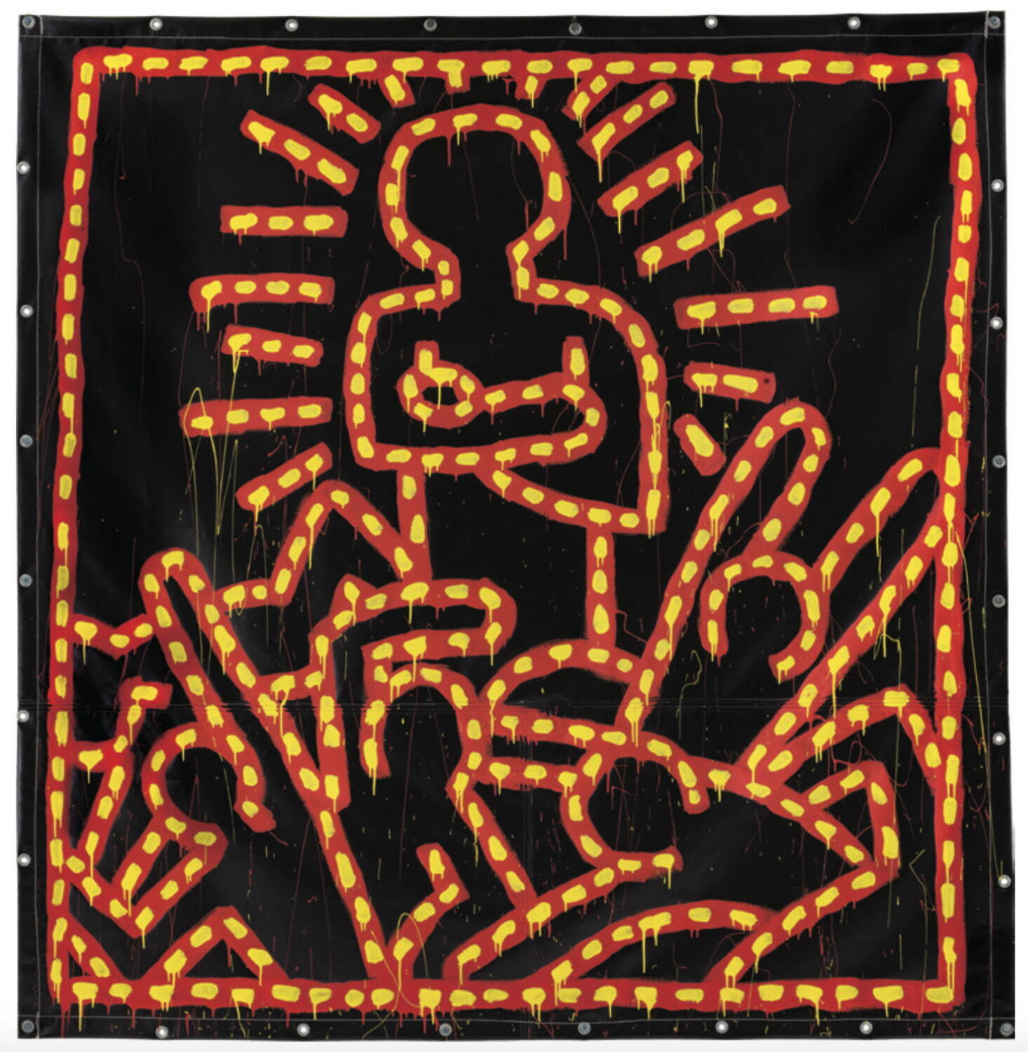 Untitled (KH.200), 1982, The Museum of Art, Kochi
All Keith Haring Artwork (C)Keith Haring Foundation
Courtesy of Nakamura Keith Haring Collection.