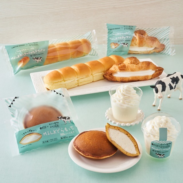 ローソン×生クリーム専門店「Milk」の新作スイーツ“たっぷりホイップ”どらもっちやパンナコッタ｜写真1