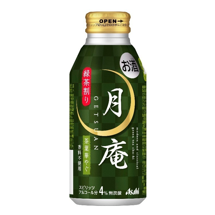 「アサヒ月庵 緑茶割り」199円(税込/小売希望価格)