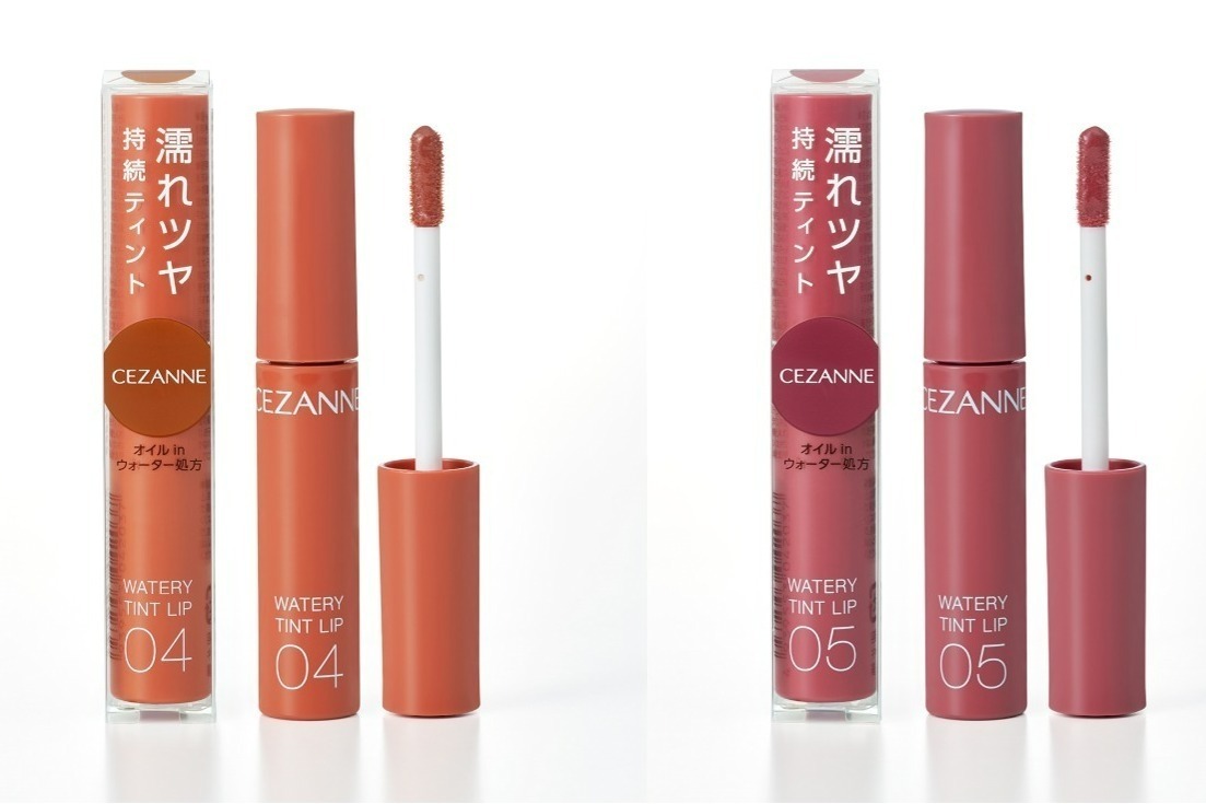 セザンヌ“濡れツヤティント”に新色、おしゃれテラコッタのキャメルオレンジ＆色っぽプラムレッド - ファッションプレス
